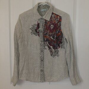 Maurices Button Down Women's Long Sleeve Blouse Size Large
